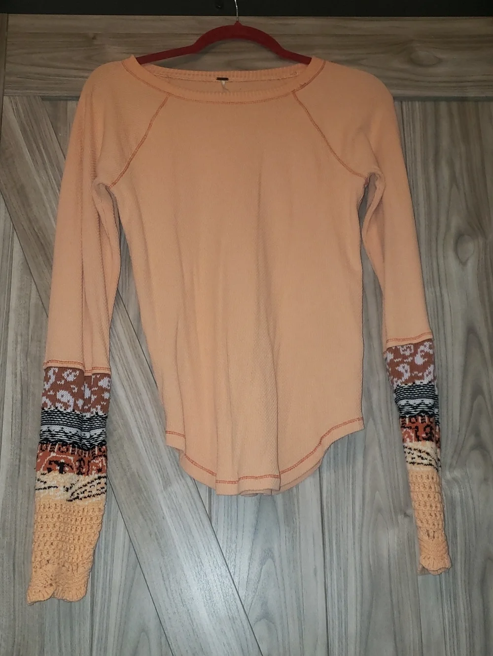 Free People In The Mix Cuff Thermal Top